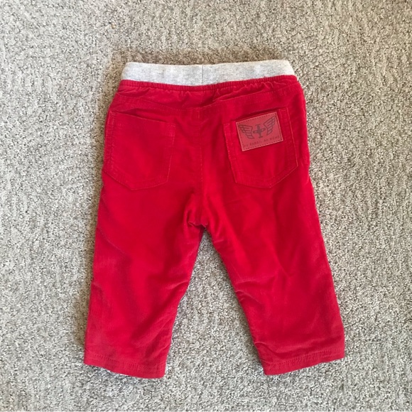 Du Pareil Au Même Red Corduroy Baby Boy Pants, Size 9 Months. - Picture 2 of 4